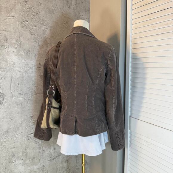 Brown H&M corduroy retro jacket - Picture 6 of 8